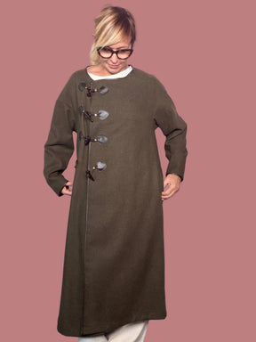 Cappotto lungo con alamari Deja Vu