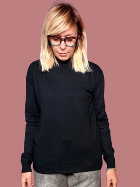 Maglia lupetto a mezzo collo