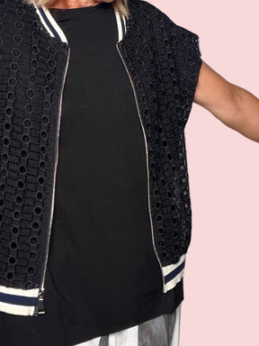 Gilet Bomber Sangallo Nero
