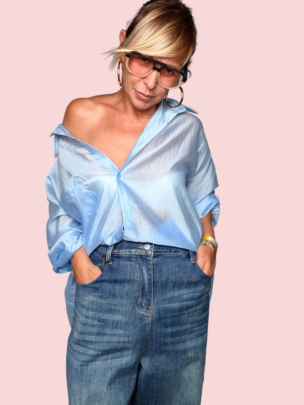 Jeans a gamba dritta - vista frontale