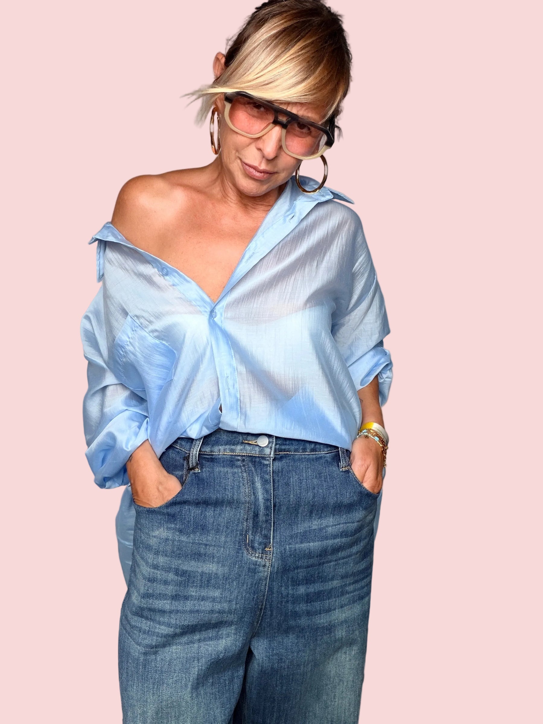Jeans a gamba dritta - vista frontale