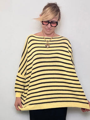 Maglia Oversize a Righe Marinière