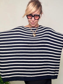 Maglia Oversize a Righe Marinière