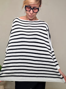 Maglia Oversize a Righe Marinière
