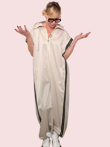 Tuta Sportiva con Bande Laterali a Contrasto