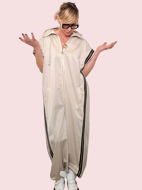 Tuta Sportiva con Bande Laterali a Contrasto