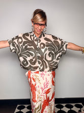 Camicia Oversize Stampa Arabeschi —