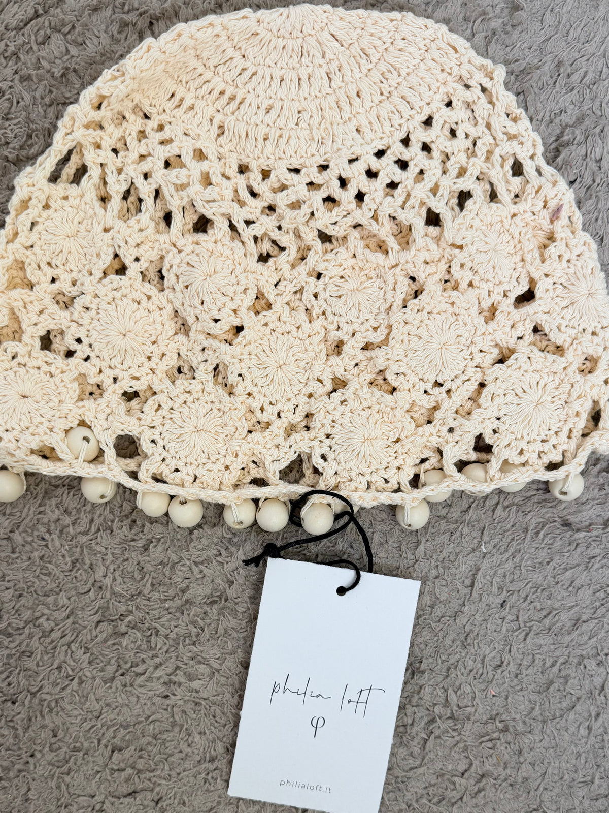 Cappello Crochet con Perline