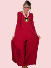 Completo Due Pezzi Top Cape e Pantalone Palazzo