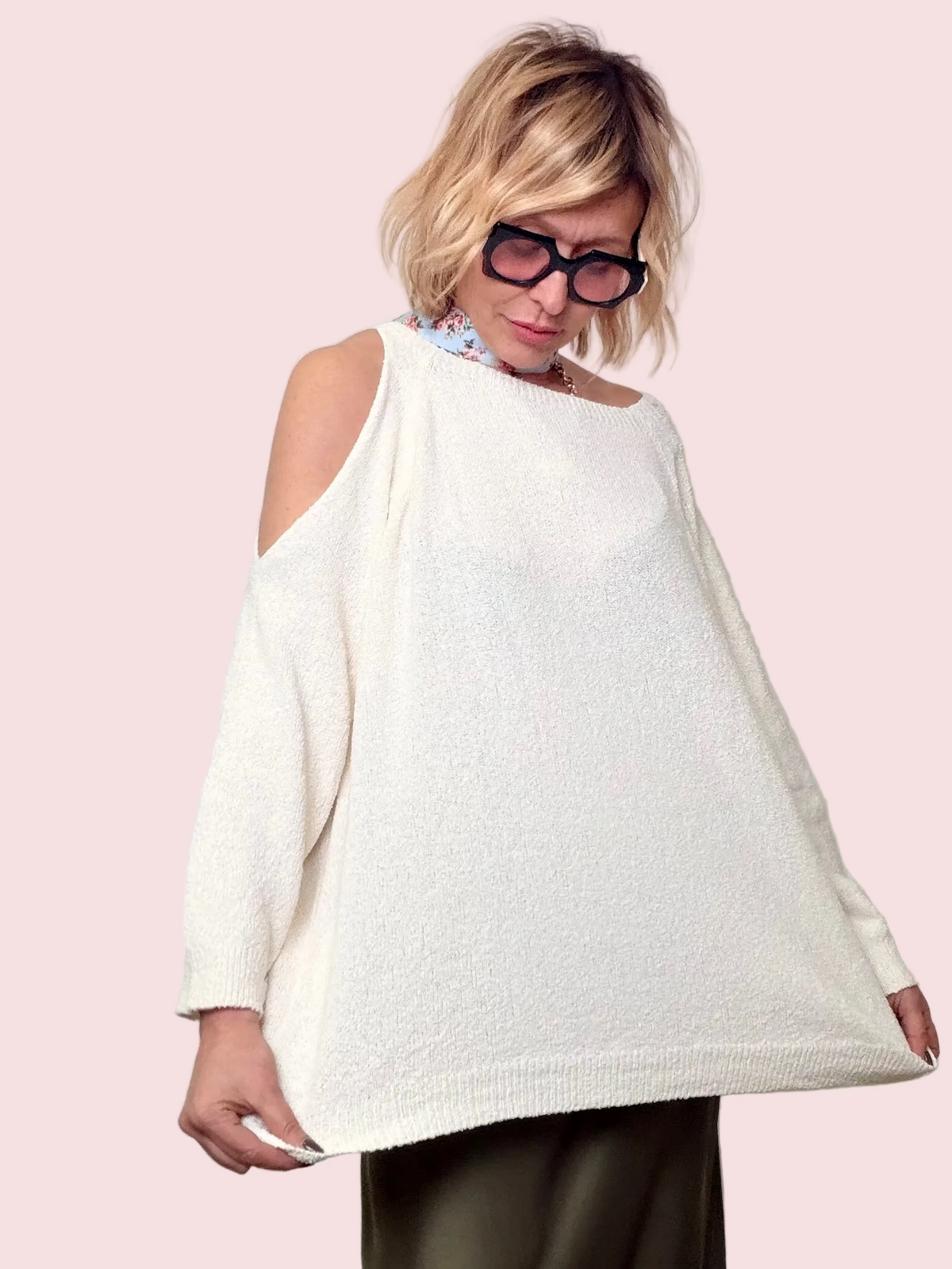 Maglia Spugna Cut Out Spalle