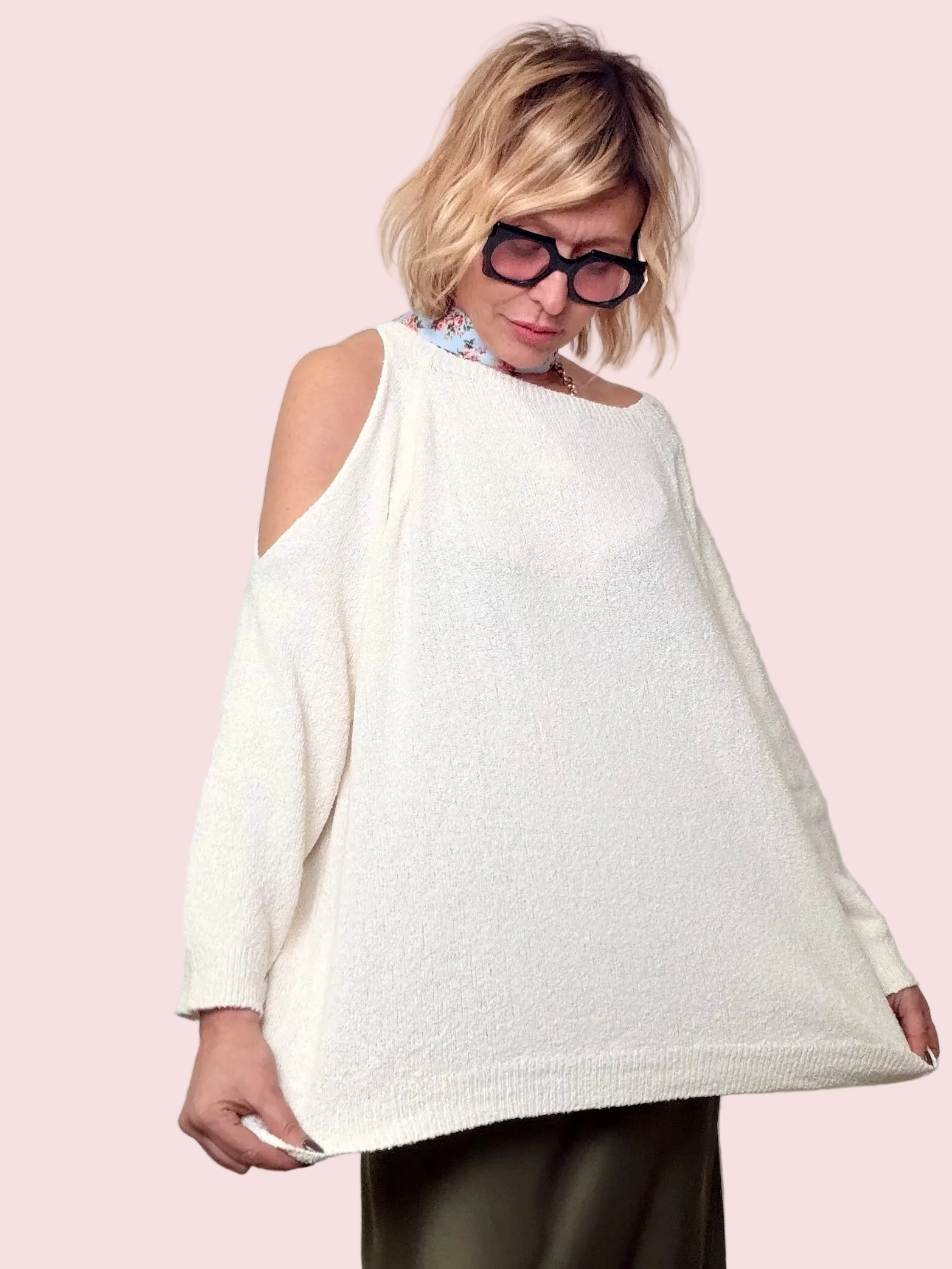 Maglia Spugna Cut Out Spalle