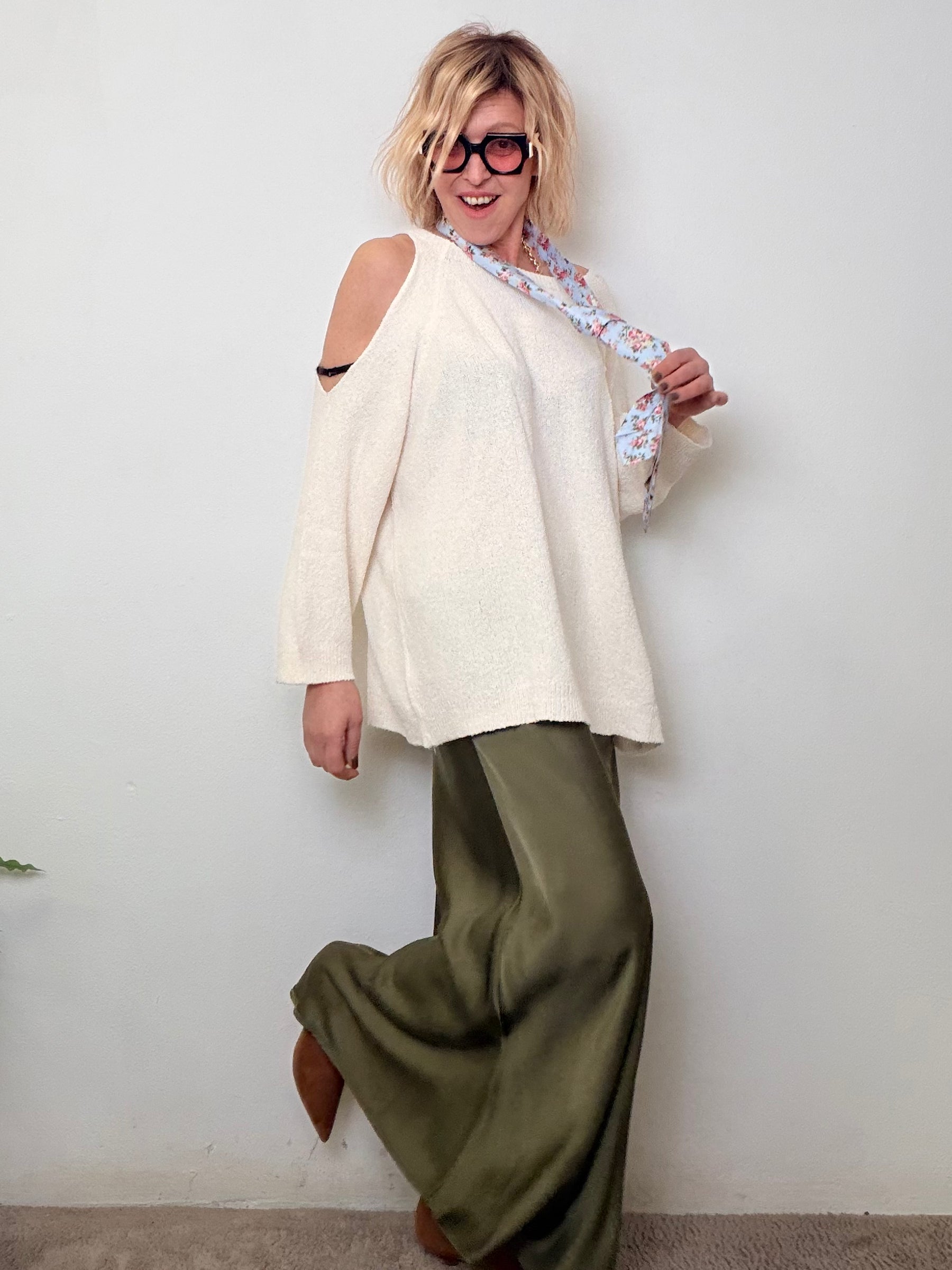 Maglia Spugna Cut Out Spalle