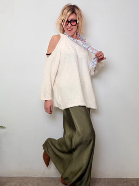Maglia Spugna Cut Out Spalle