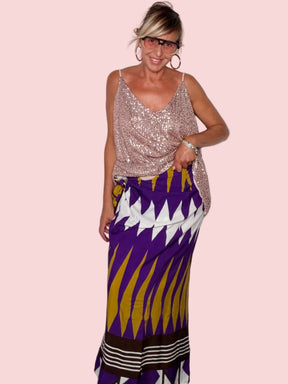 Gonna Pareo Stampa Chevron — SUSY STAR