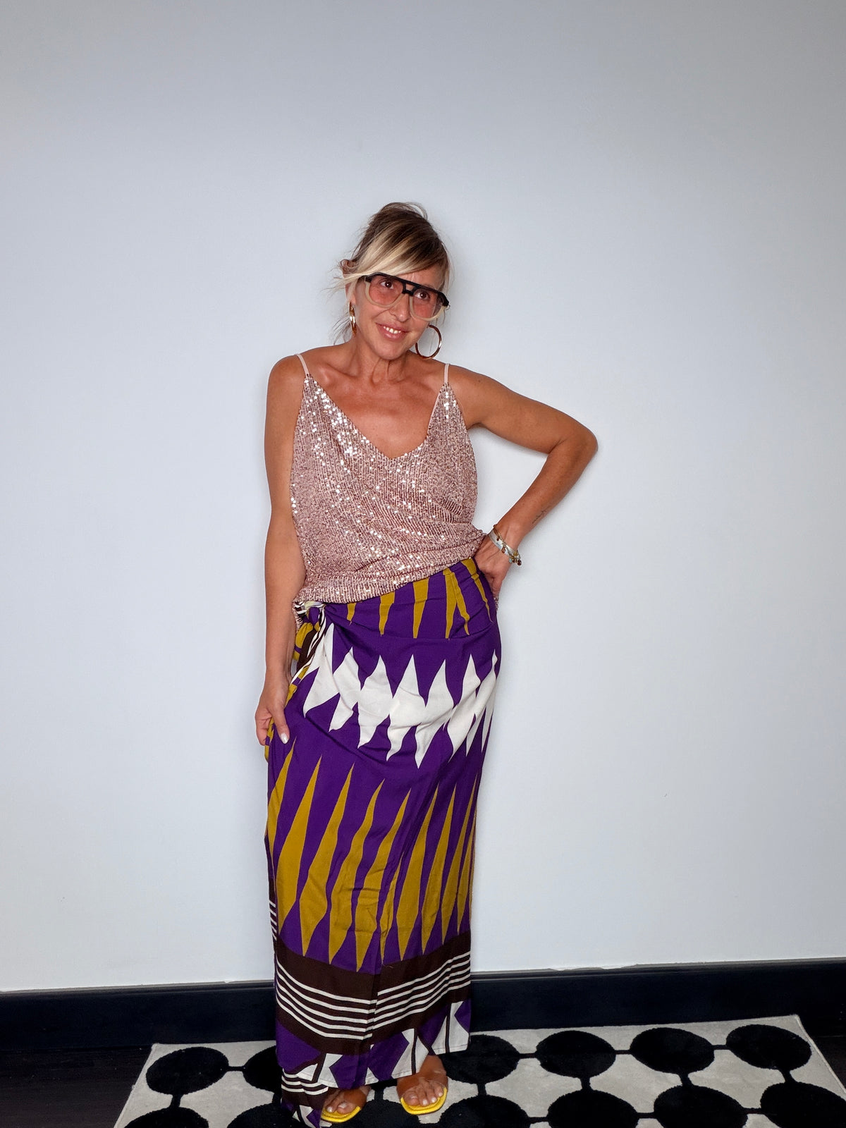 Gonna Pareo Stampa Chevron — SUSY STAR