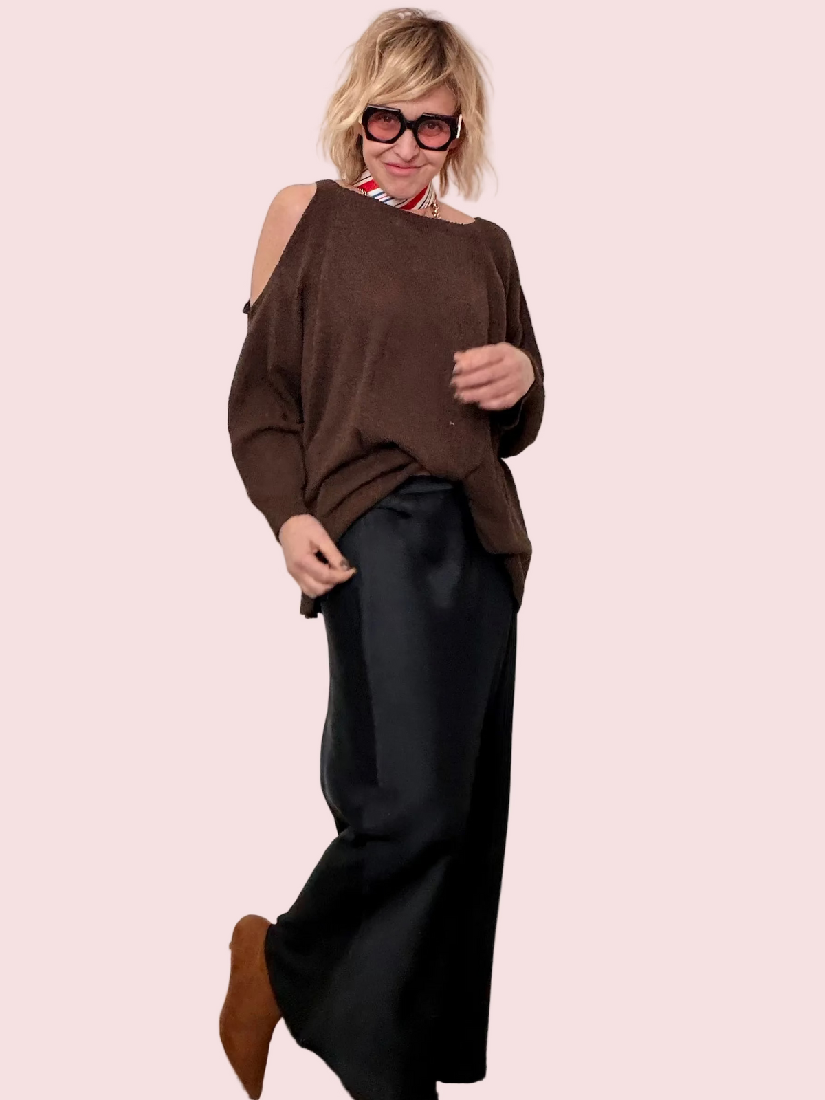 Gonna Fluida Satinata Maxi