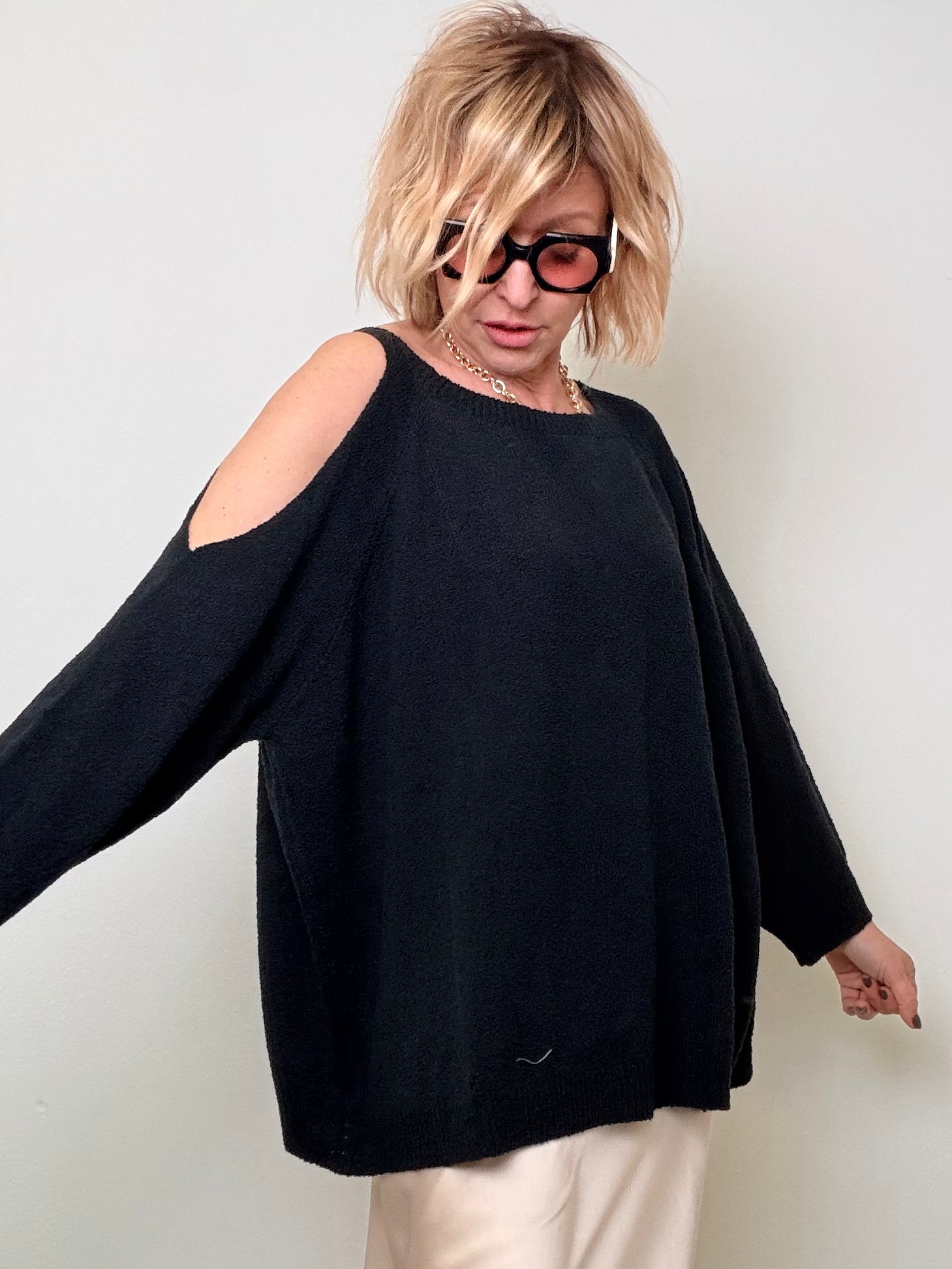 Maglia Spugna Cut Out Spalle