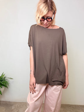 Top Kimono Taglio Vivo Over