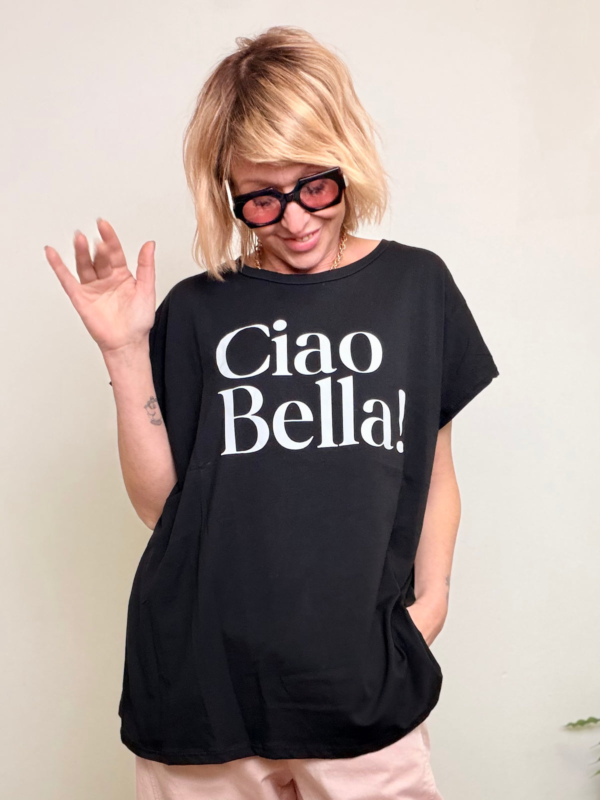 T-Shirt Oversize "Ciao Bella!"