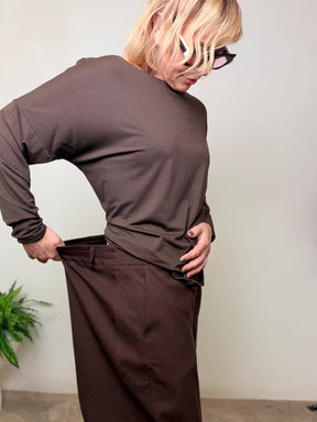 Pantalone Balloon con Cuciture Over