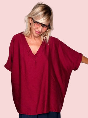 Camicia Oversize Scollo V