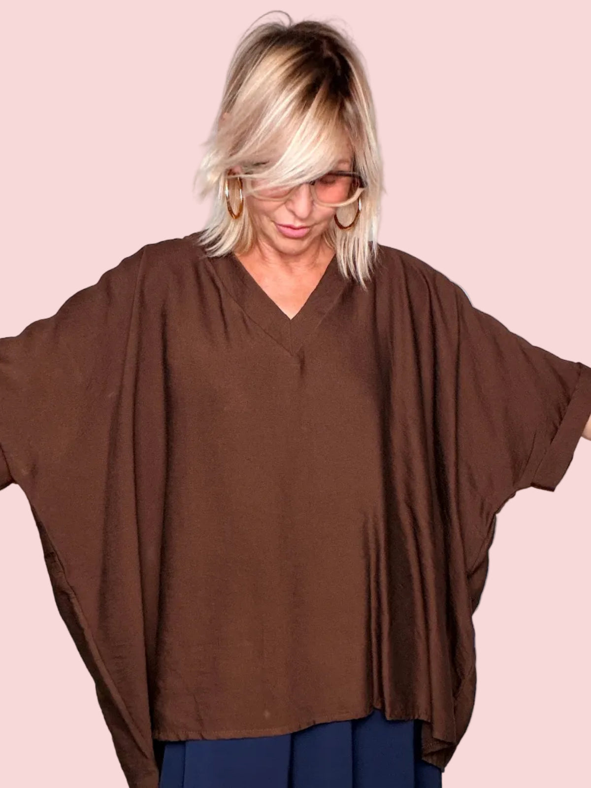 Camicia Oversize Scollo V
