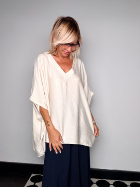 Camicia Oversize Scollo V