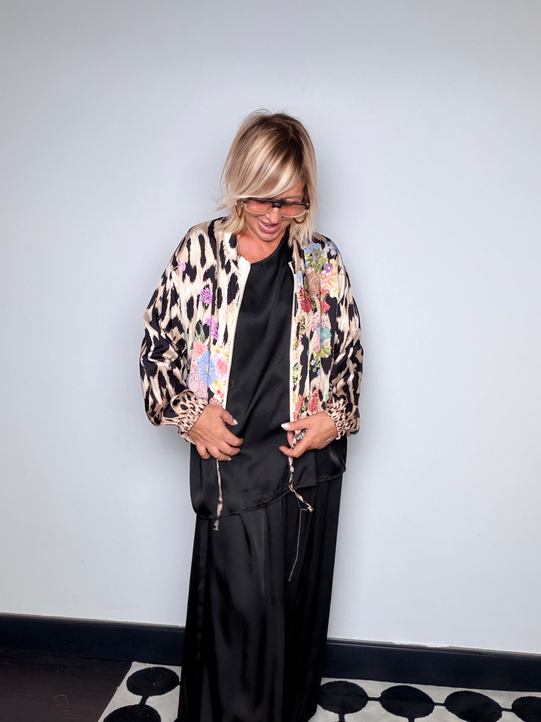 Bomber Stampa Animalier &amp; Floreale — FEMALE