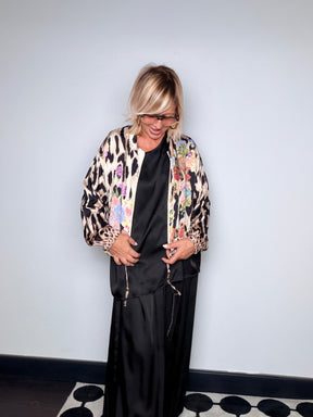 Bomber Stampa Animalier &amp; Floreale — FEMALE