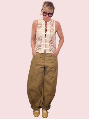 Pantalone Verde Militare Tinto Capo