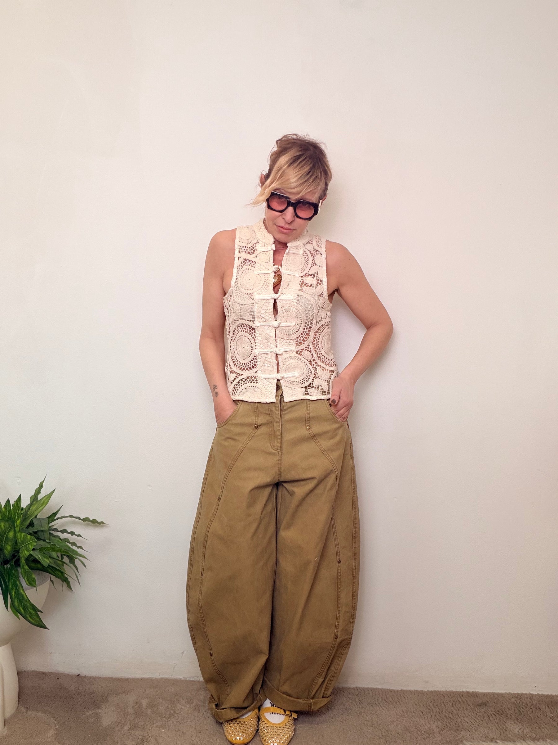 Pantalone Verde Militare Tinto Capo