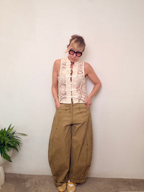 Pantalone Verde Militare Tinto Capo