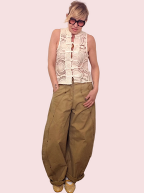 Pantalone Verde Militare Tinto Capo