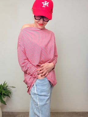 Jeans Wide Leg con Banda Laterale Strass