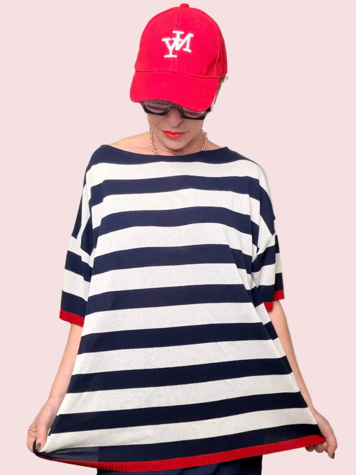 T-Shirt Oversize a Righe