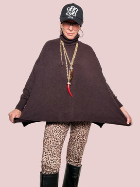 DEJA VU - Maglia Over Dolcevita Morbida