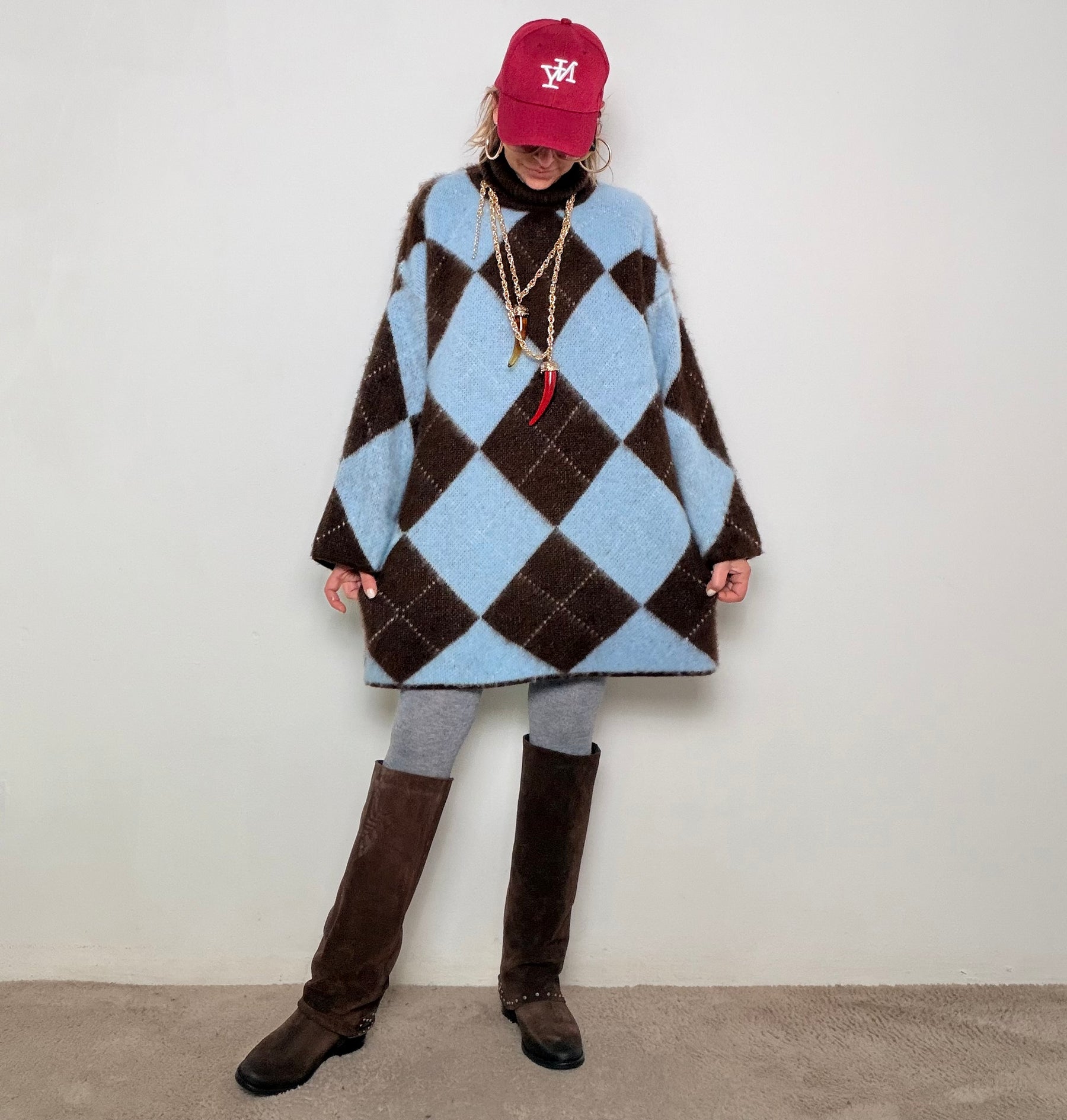 FEMALE - Abito Maxi Rombo Morbidoso