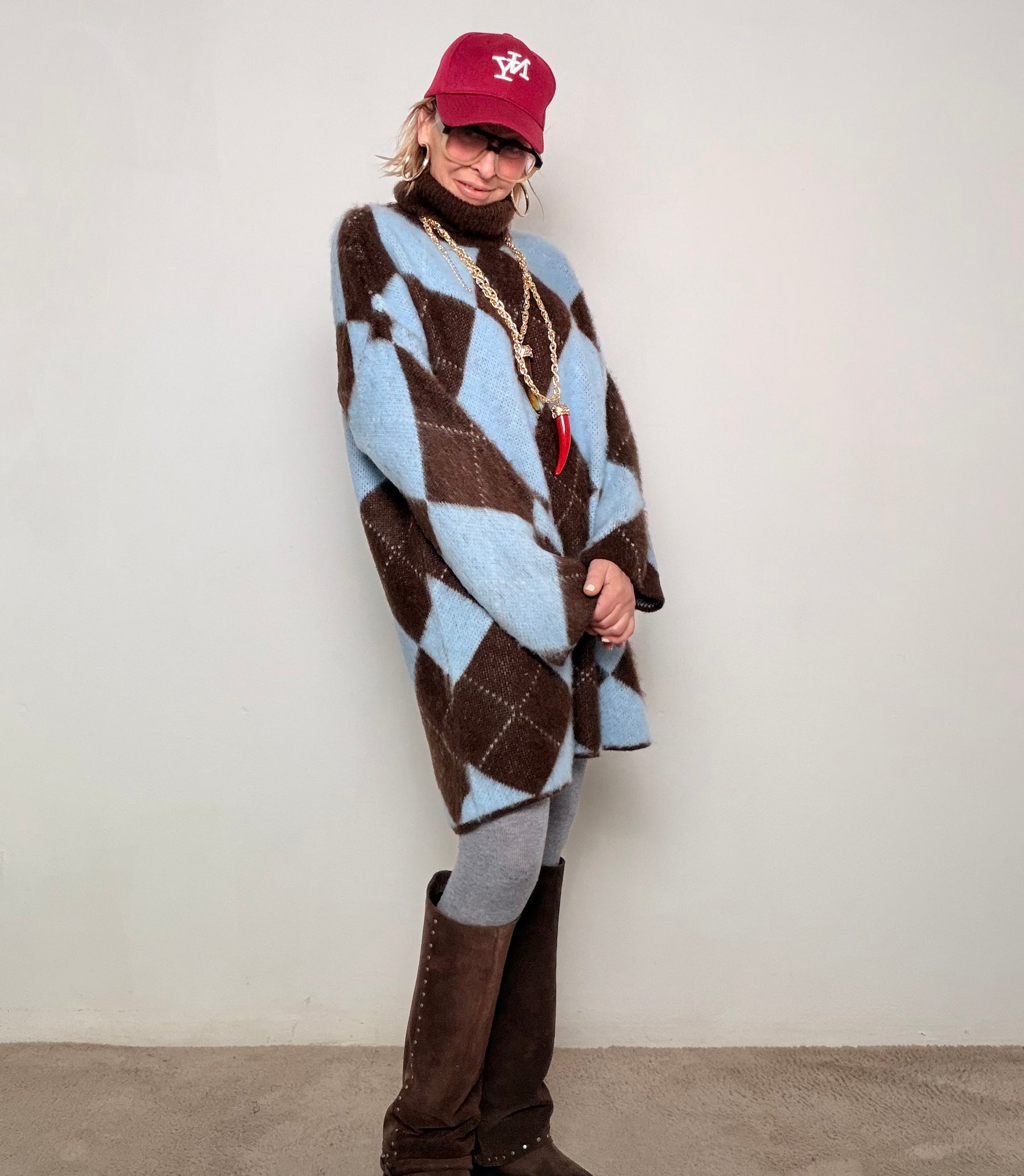 FEMALE - Abito Maxi Rombo Morbidoso