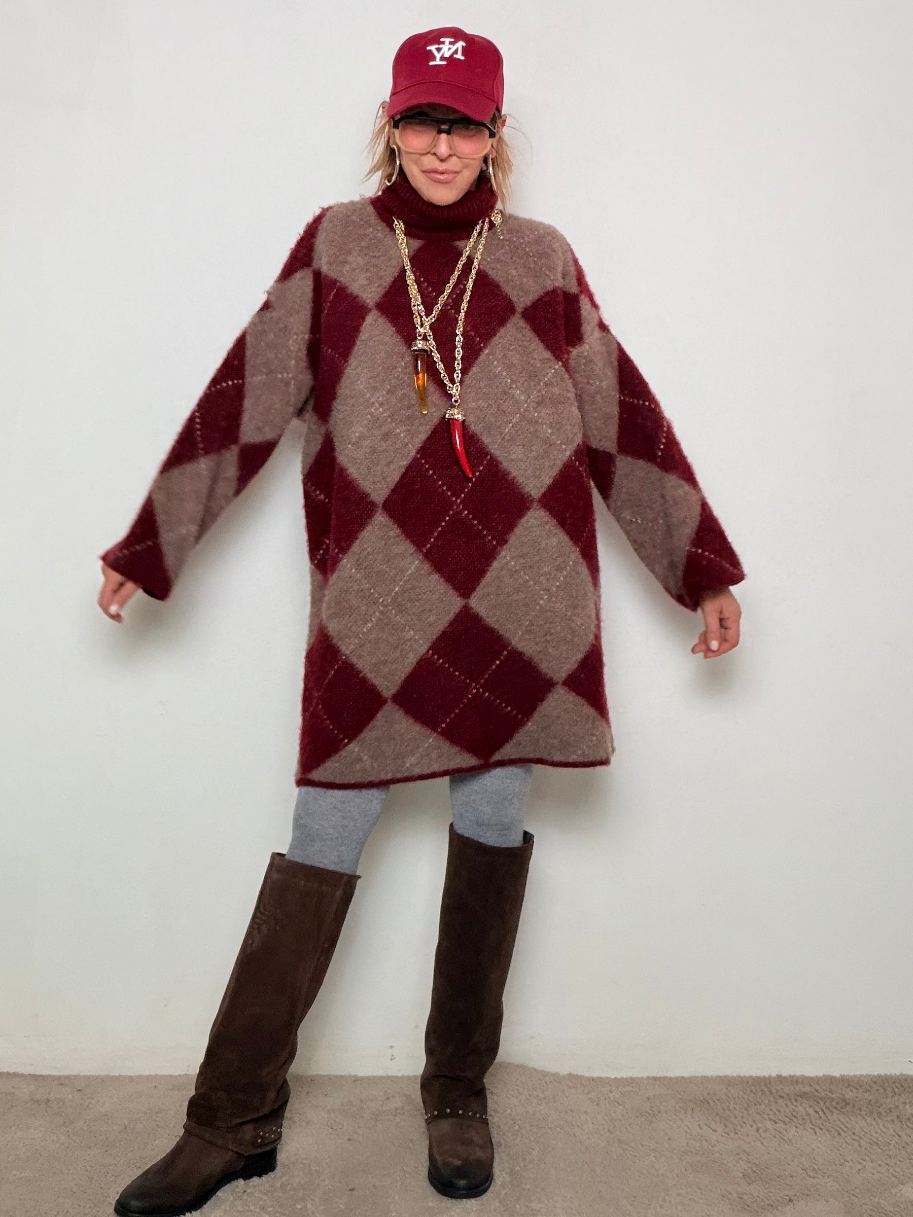 FEMALE - Abito Maxi Rombo Morbidoso