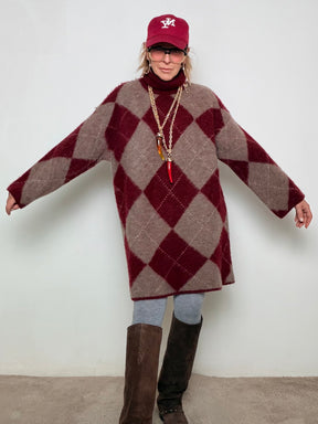 FEMALE - Abito Maxi Rombo Morbidoso