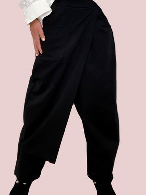 FEMALE - Pantalone over con drappeggio frontale