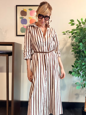Abito Chemisier Righe Maxi