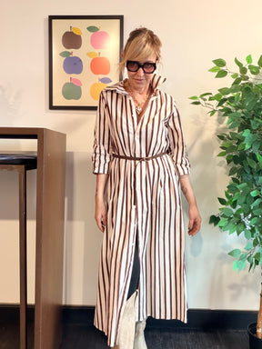 Abito Chemisier Righe Maxi