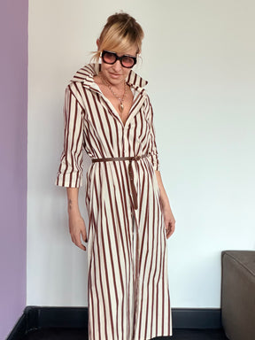 Abito Chemisier Righe Maxi