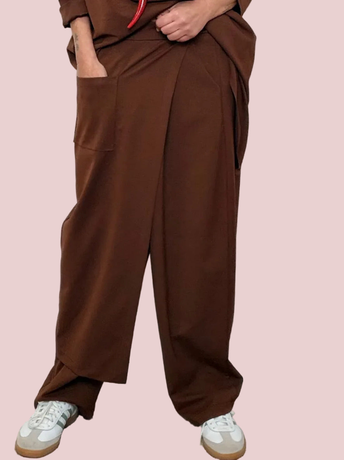 FEMALE - Pantalone over con drappeggio frontale