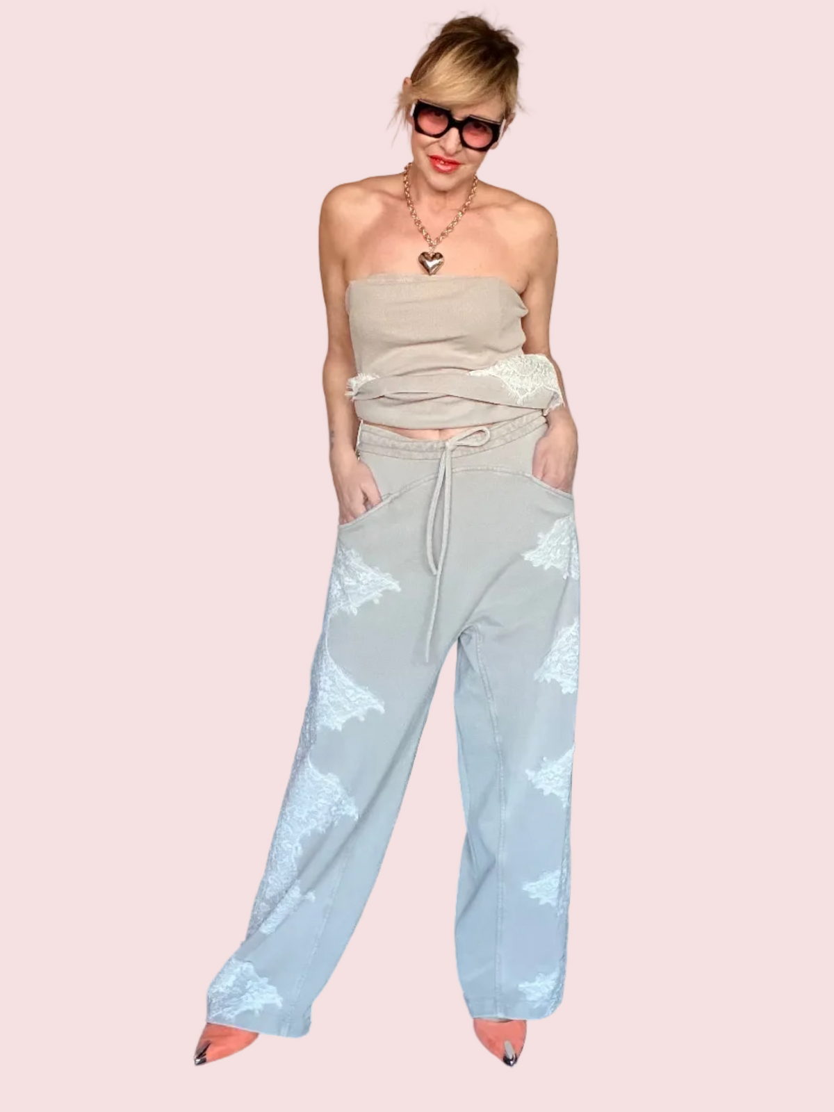 Pantalone con Pizzo – Set Coordinato