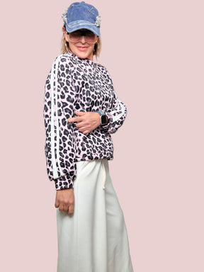 FELPA ANIMALIER SPORTY CHIC