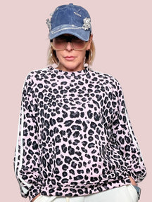 FELPA ANIMALIER SPORTY CHIC