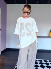 T-shirt 25 con Pizzo sulle Maniche e Coulisse