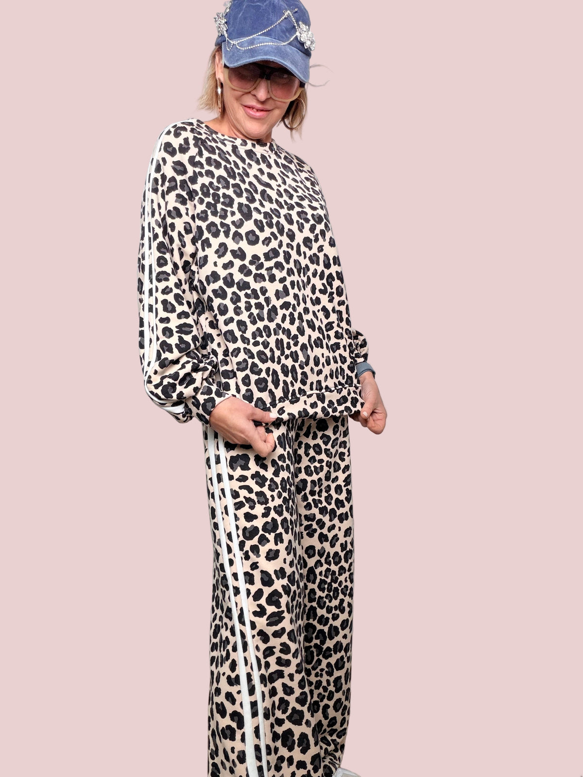 FELPA ANIMALIER SPORTY CHIC